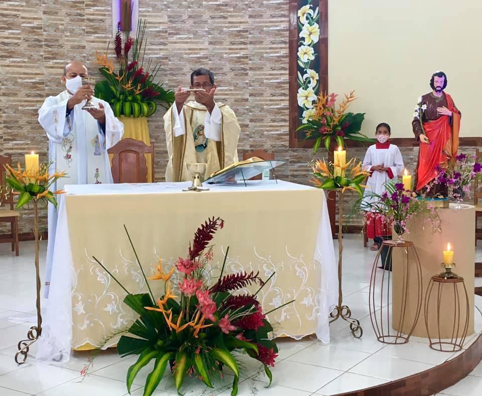 Paróquia São José, em Rodrigues Alves celebra novenário em honra ao padroeiro pedindo proteção contra a pandemia da Covid-19