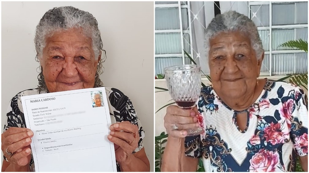Idosa de 101 anos que viralizou na web por entregar currículo começa trabalho de ‘influencer’: ‘Contente demais’