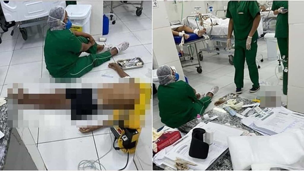 Com UPA lotada e sem maca, idoso morre após ser atendido no chão