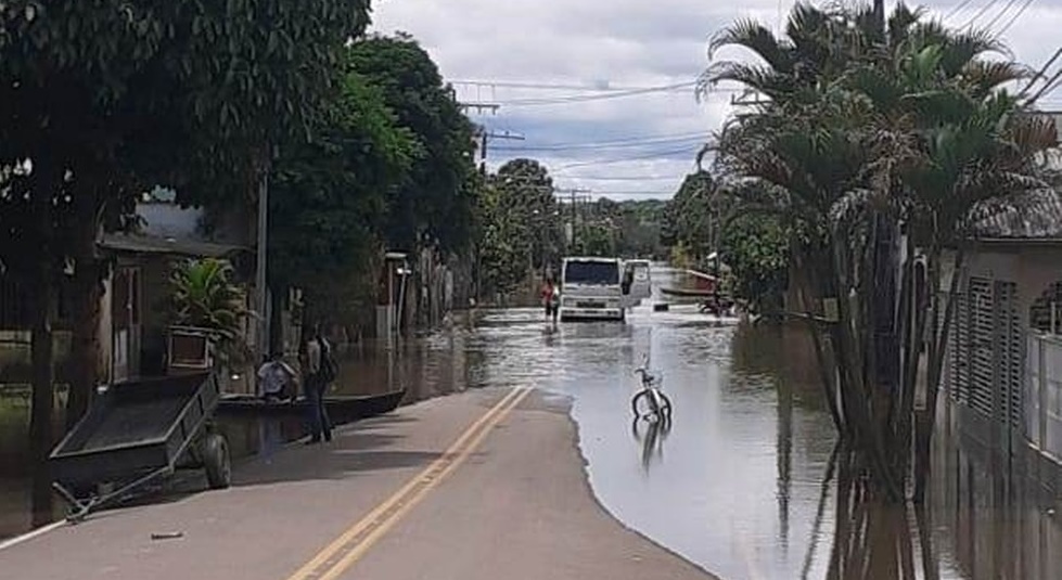 Após transbordar pela segunda vez, Rio Tarauacá começa a apresentar vazante