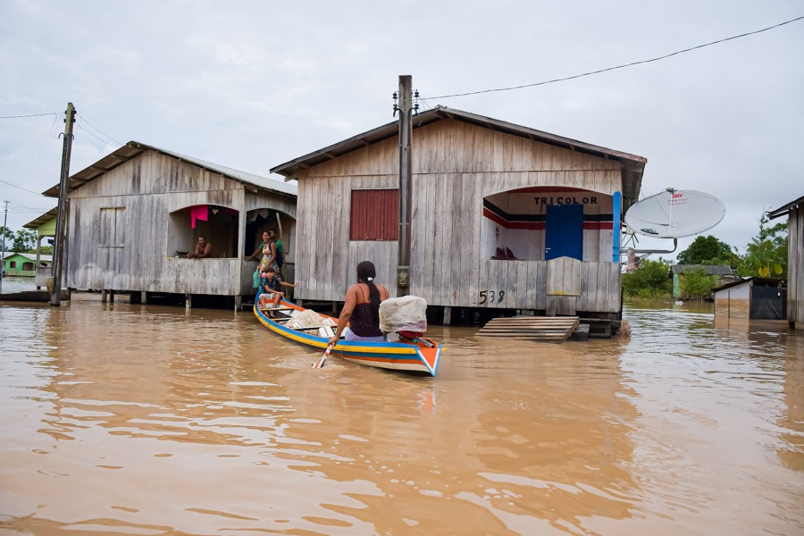 Após “repiquete”, rio Juruá registra sinais de vazante em Cruzeiro do Sul