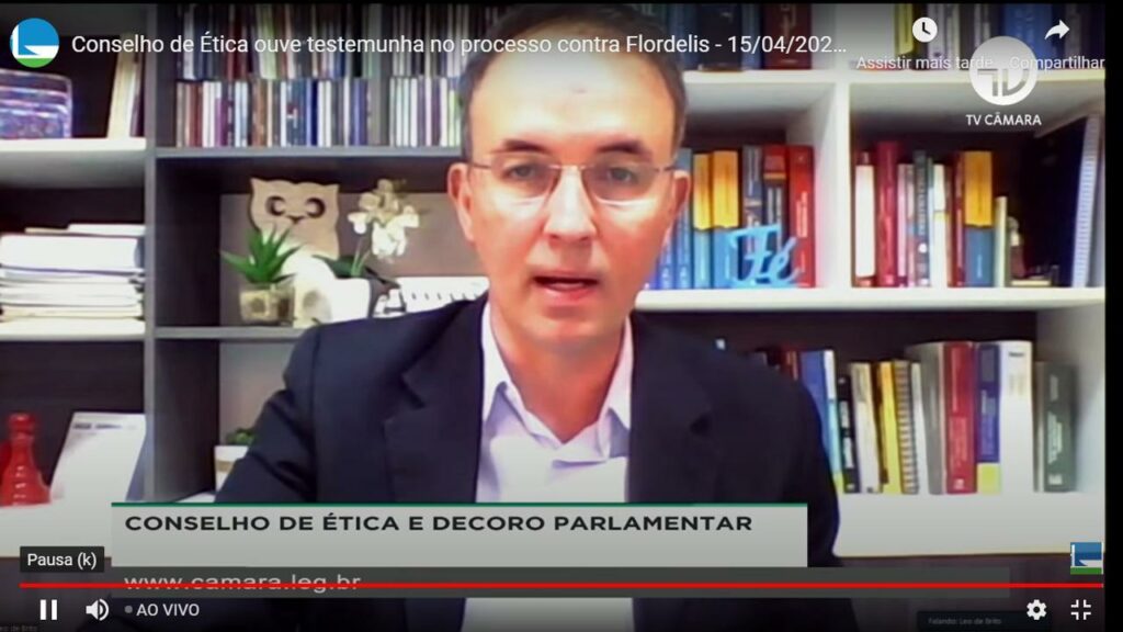 Leo de Brito preside Conselho de Ética em dia de oitiva no caso Flordelis