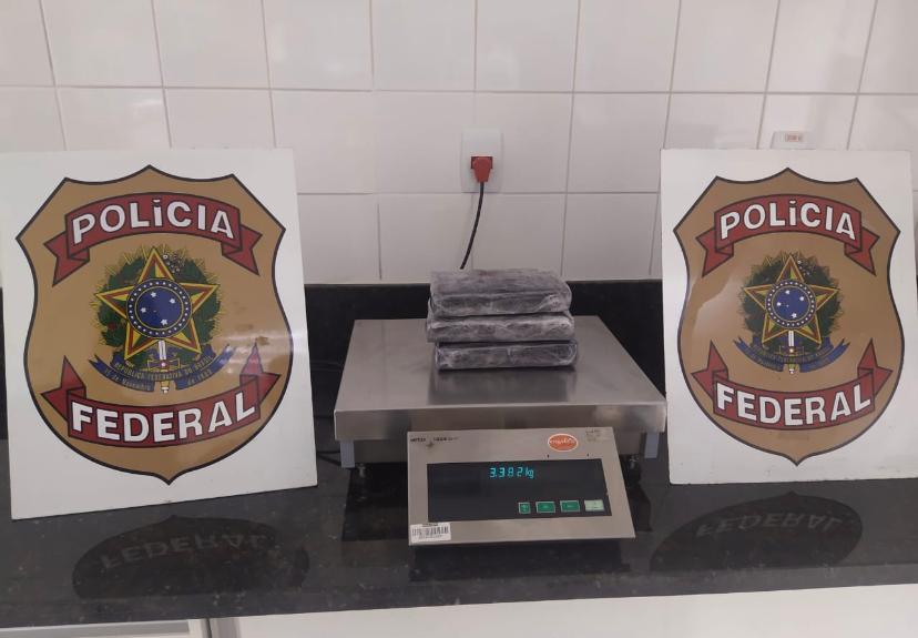 PF prende homem com mais de 3 kg de cocaína no Aeroporto de Rio Branco