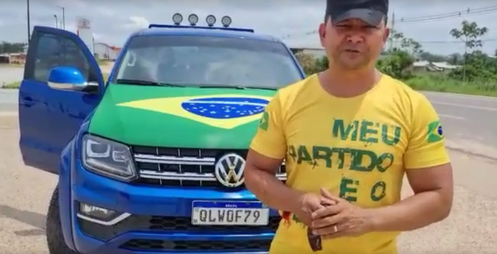 Apoiador de Bolsonaro em Cruzeiro do Sul diz que expectativa de público para manifestação “é grande”; assista