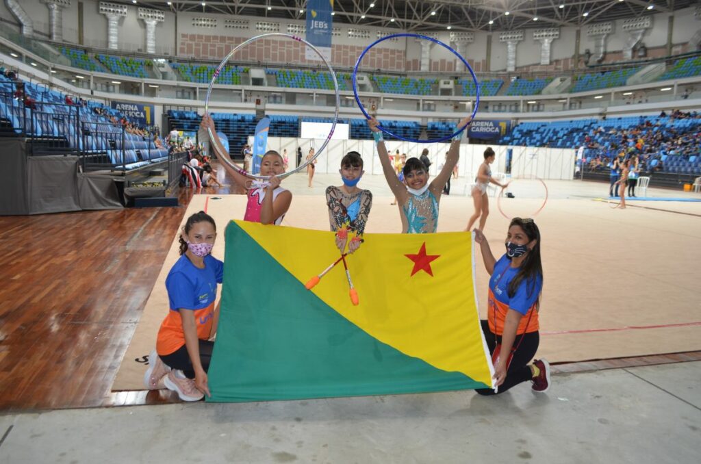 Acre estreia nos Jogos Escolares com ginástica rítmica