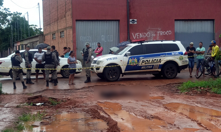 Criminoso de 19 anos assalta empresa e acaba morto a tiros em Rio Branco