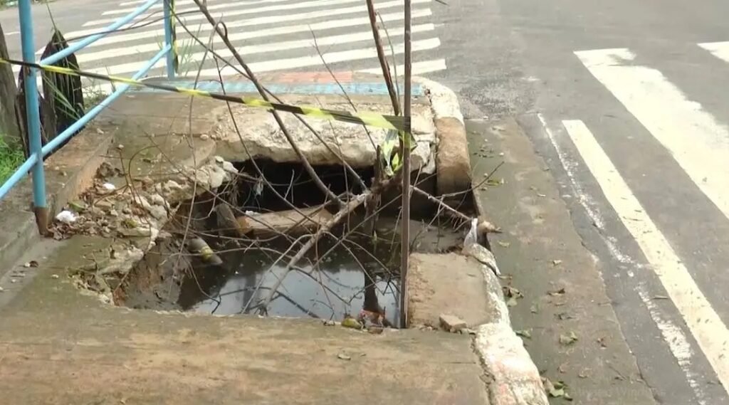 Morador do bairro João Alves em Cruzeiro do Sul reclama de buraco deixado pelo Depasa, após solucionar problema da água