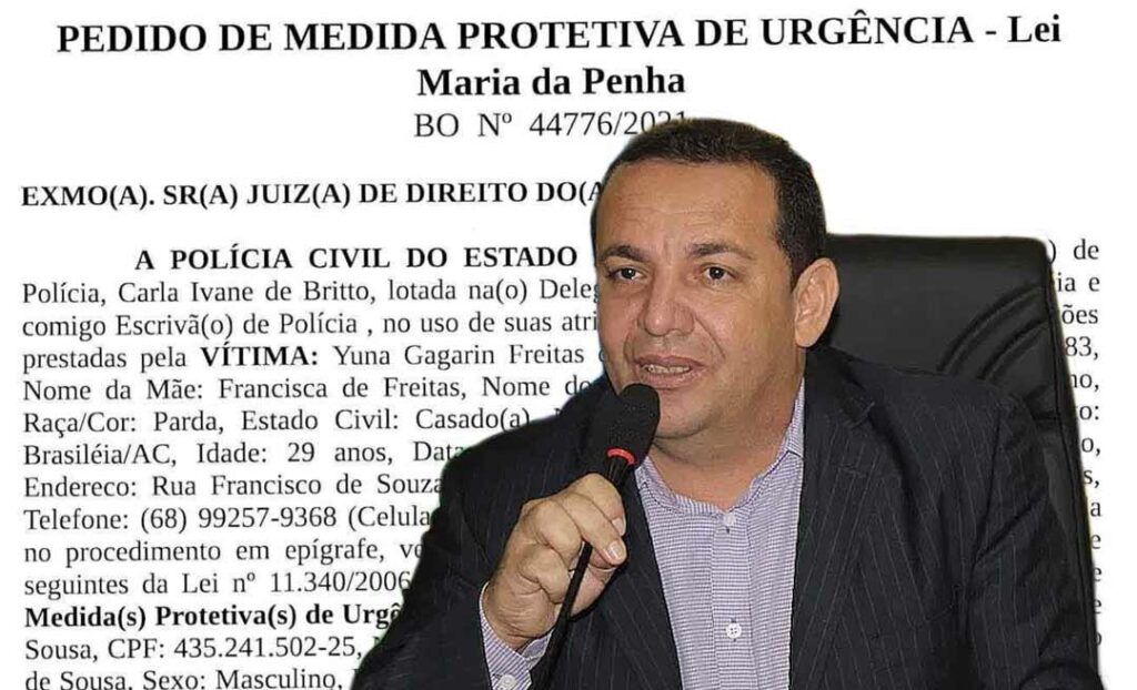 Vereador no Acre é acusado de agredir a esposa e chamá-la de “vagabunda e gorda”; delegado pede medida protetiva