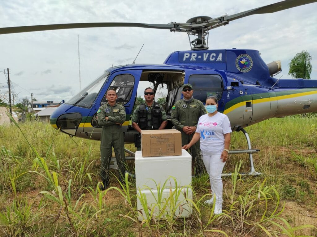 Ciopaer realiza transporte de vacinas e pacientes em regiões de difícil acesso