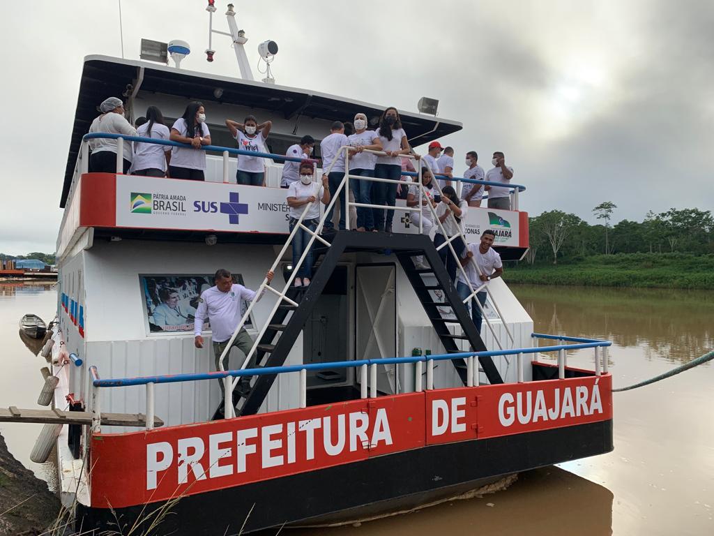 UBS Fluvial de Guajará (AM) realiza viagem a zona rural levando atendimentos médicos a população ribeirinha