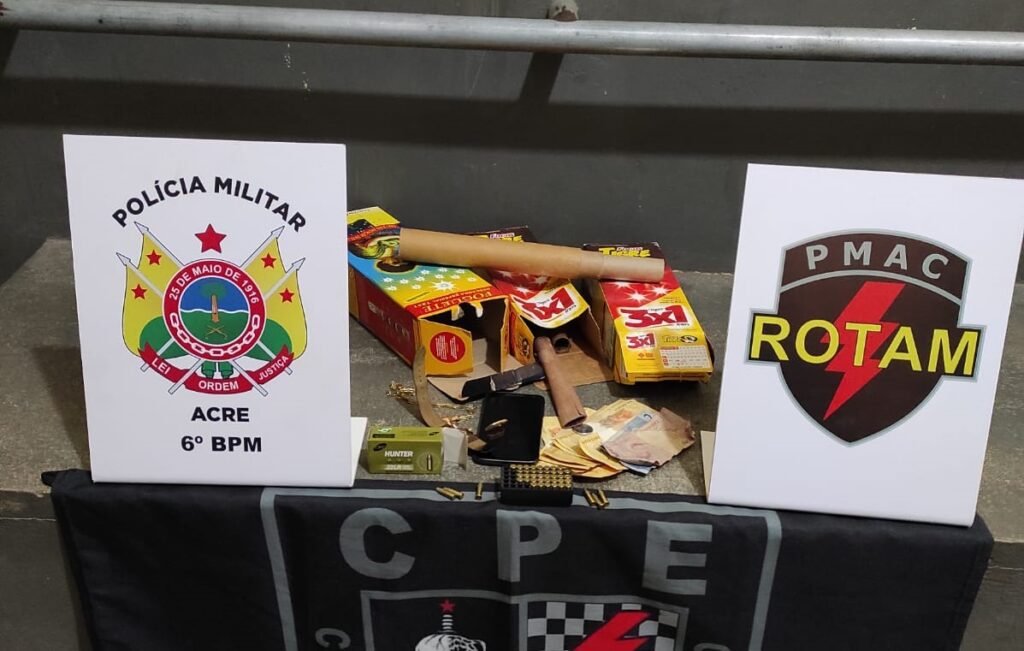 Em Cruzeiro do Sul, Polícia Militar prende suspeitos de integrar organização criminosa e porte Ilegal de arma