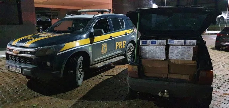 Mais de 20 mil maços de cigarros são apreendidos pela Polícia Rodoviária Federal (PRF) do Acre