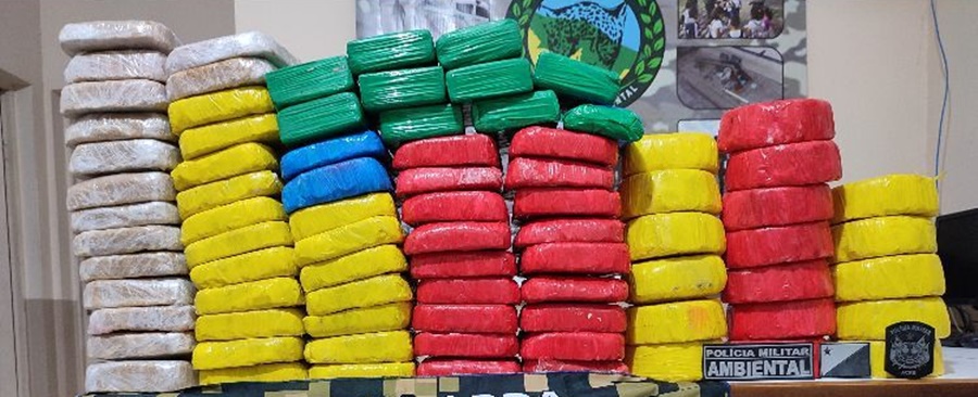 Mais de 80 quilos de cocaína e maconha são apreendidos em Cruzeiro do Sul