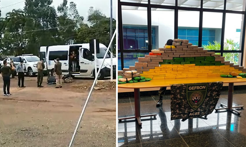 Homem preso transportando 156 Kg de drogas no carro oficial da prefeitura de Brasileia, tem prisão preventiva decretada
