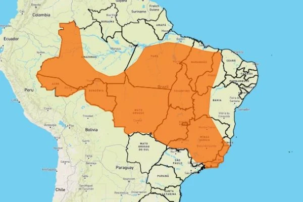 Inmet alerta para tempestades; Acre está entre os estados