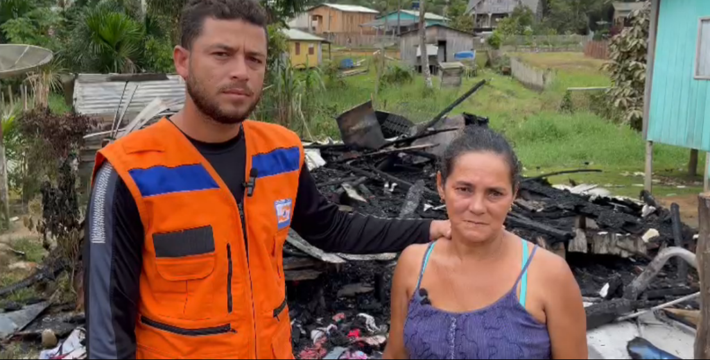 Prefeitura de Guajará (AM) doa roupas e cestas básicas para família que perdeu tudo em um incêndio