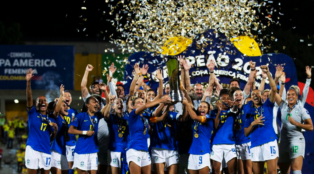 Futebol feminino: Brasil vence Copa América com 100% de aproveitamento