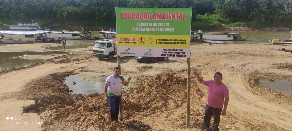Secretaria de meio ambiente e turismo conjunta ao NUCA e CMDCA realiza mutirão de limpeza nas praias