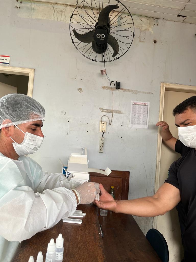 Secretaria de saúde do município de Guajará realiza testes para IST’s em detentos