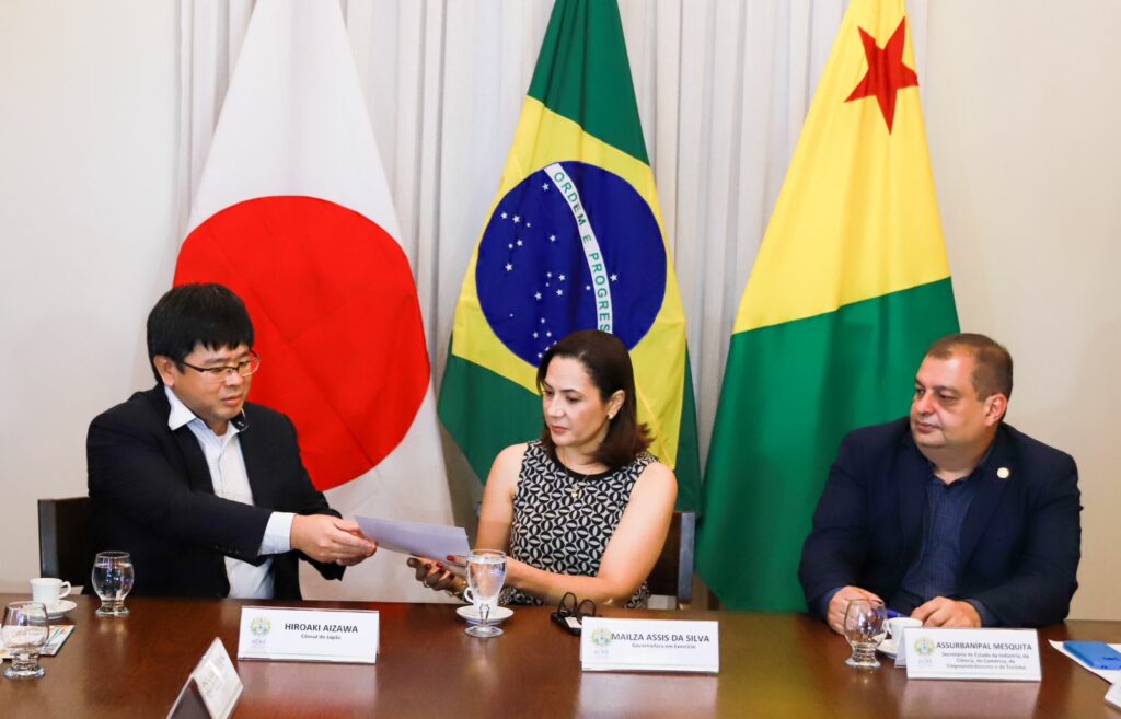 Em visita do cônsul do Japão, governo do Acre trata de parcerias