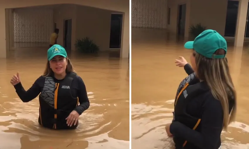 Prefeita de Brasiléia tem casa alagada enquanto ajudava populares
