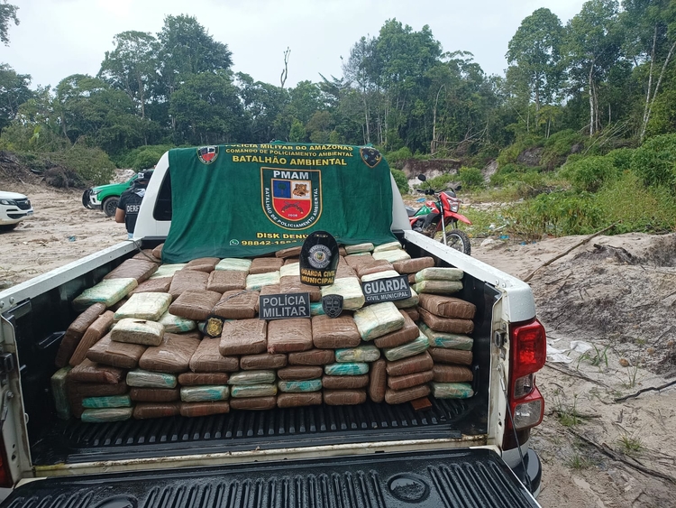 Drogas avaliadas em mais de R$ 6 milhões são apreendidas pela polícia no Amazonas