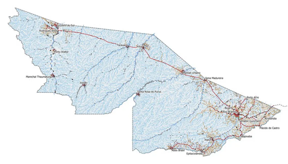 Acre é o primeiro estado da Amazônia a ter base cartográfica contínua do IBGE