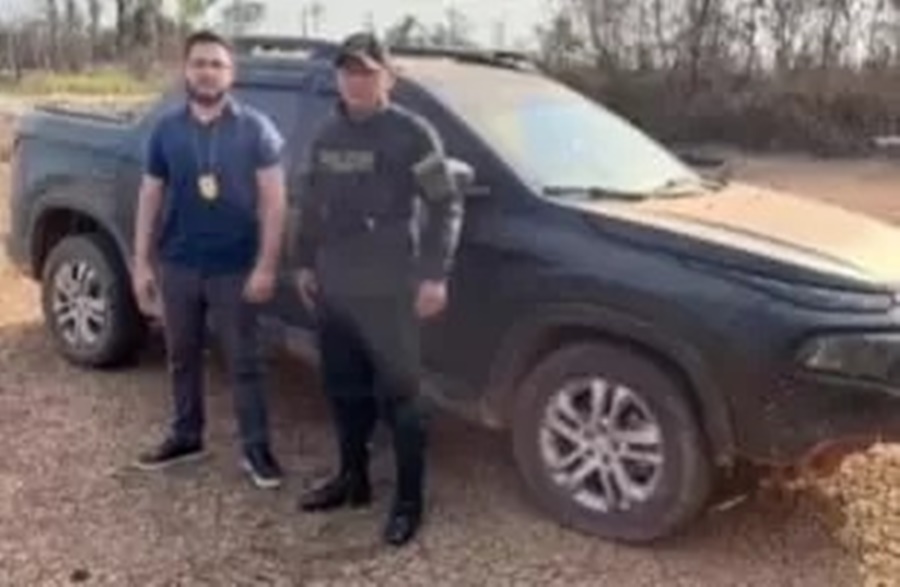 Com ajuda da polícia boliviana, segurança recupera caminhonete roubada no Acre