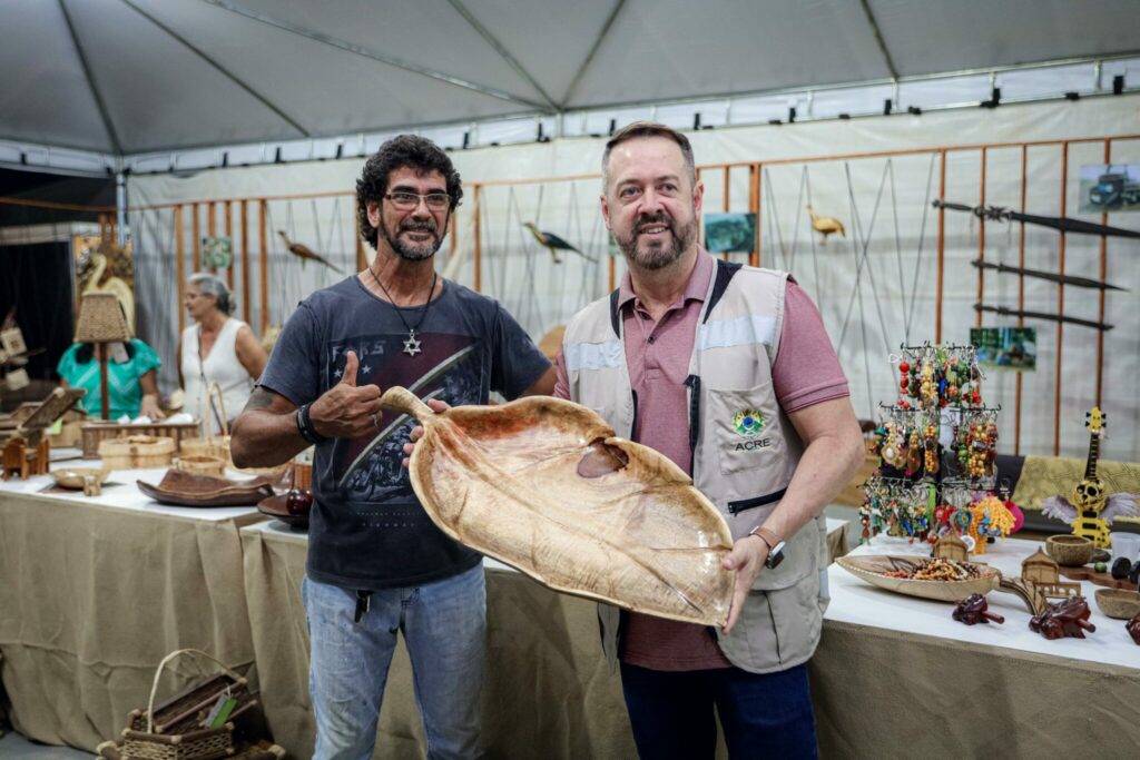 Etnoturismo e artesanato são expostos em estande da Expoacre Juruá
