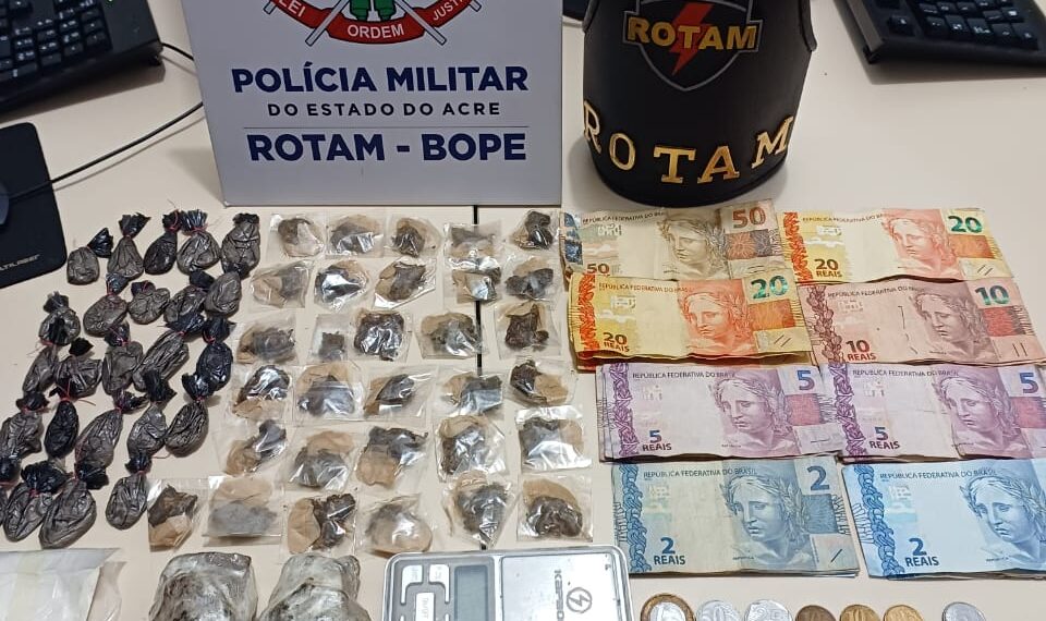 Polícia desarticula boca de fumo no Segundo Distrito de Rio Branco