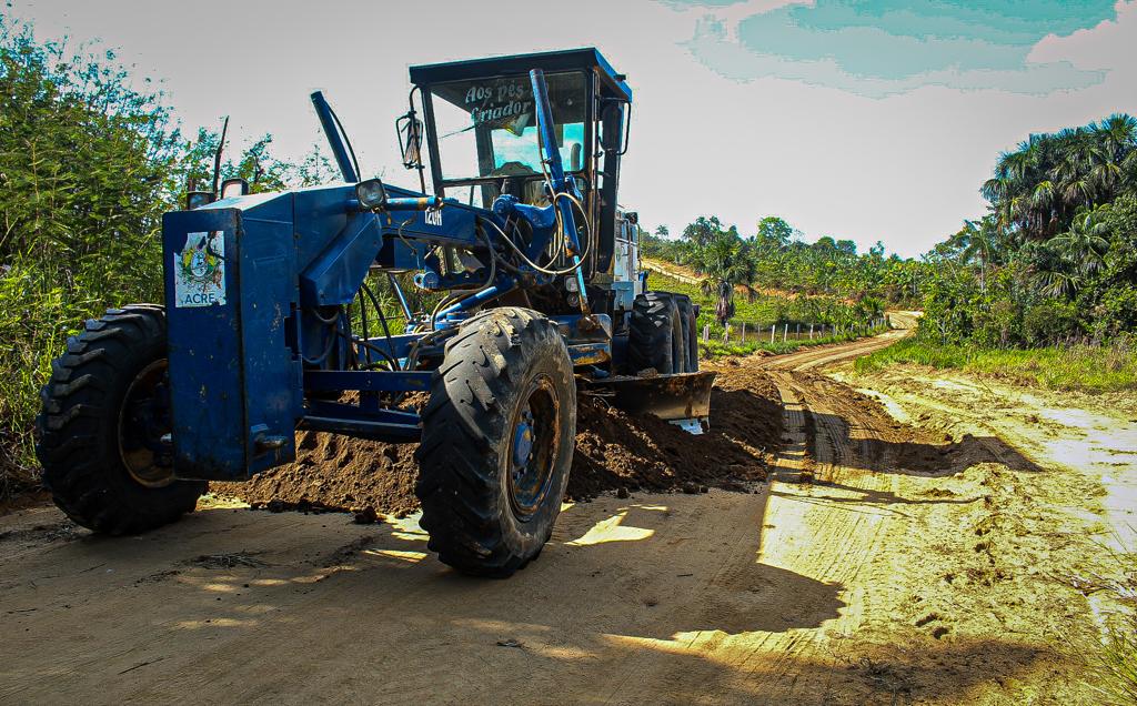 Em Rodrigues Alves, Deracre leva acesso para 30 famílias no Ramal do Polo