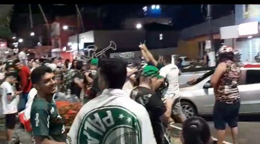 Em Cruzeiro do Sul, torcida do Palmeiras comemora conquista do 12° título brasileiro; assista