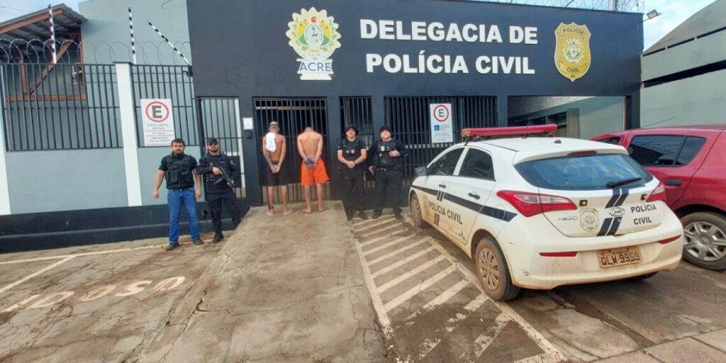 Homens suspeitos de cometer homicídios no interior do Acre são presos