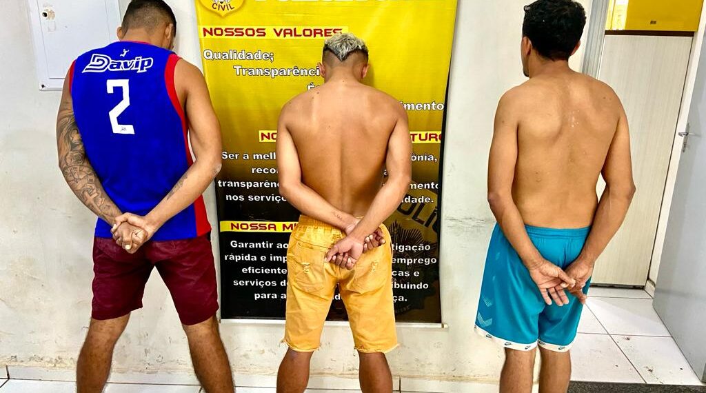 Polícia prende três pessoas ligadas a organização criminosa, tráfico de drogas e corrupção de menores