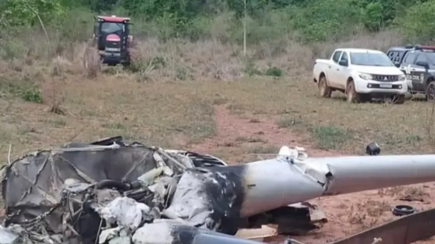 Piloto morre após helicóptero cair em fazenda no Maranhão