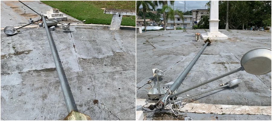 Patrimônio histórico é danificado e furtado em Cruzeiro do Sul