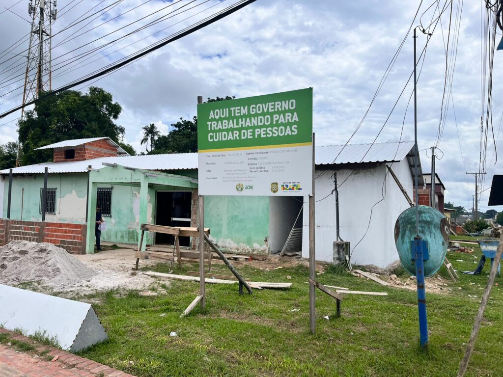 Obras de adequação avançam na Delegacia de Rodrigues Alves