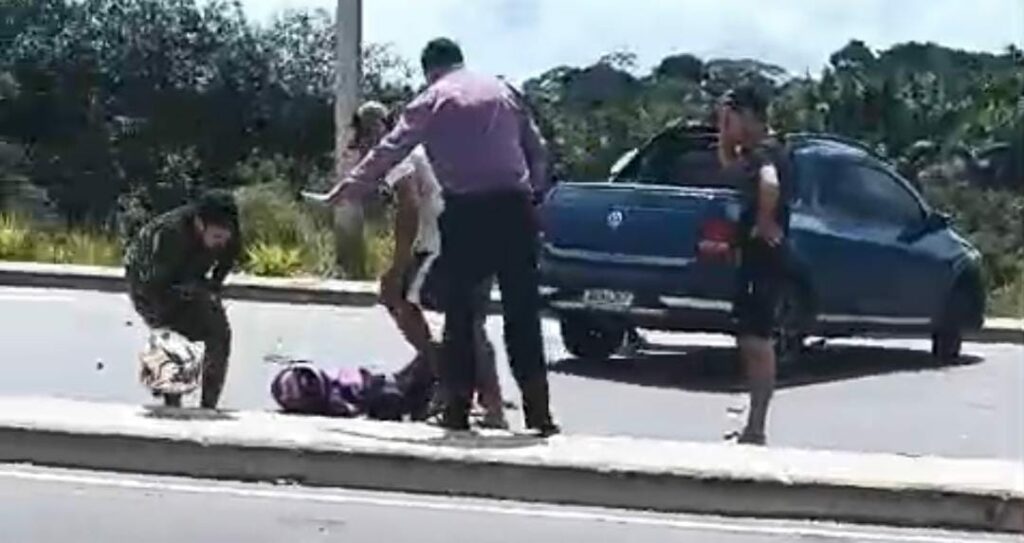 Acidente de trânsito é registrado na AC-405, próximo ao Igarapé Preto; assista