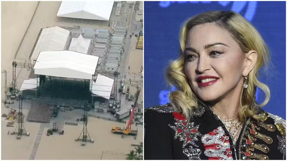 Voo de Madonna chega ao Brasil para show histórico no Rio