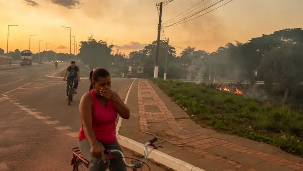 Falta de chuvas e queimadas afetam a qualidade do ar em Rio Branco