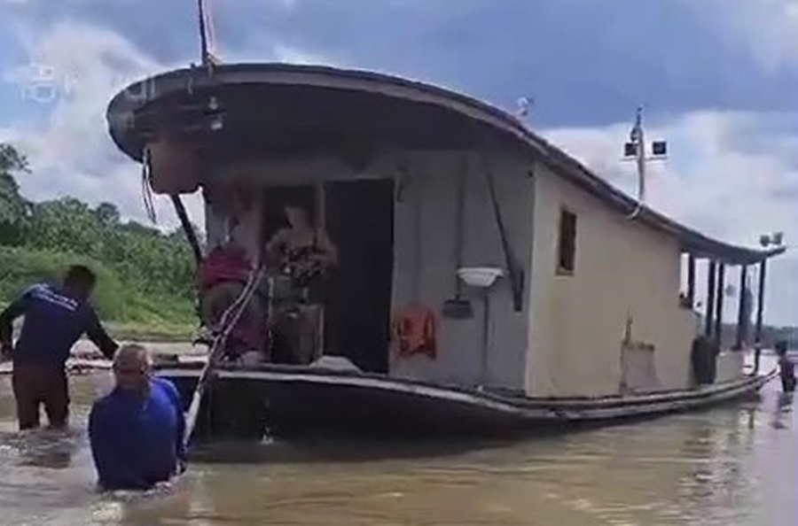 Seca do Rio Juruá desencadeia crise severa em Porto Walter