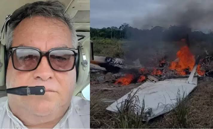 Morre o piloto Roney Mendes, condutor do avião que caiu em Manoel Urbano