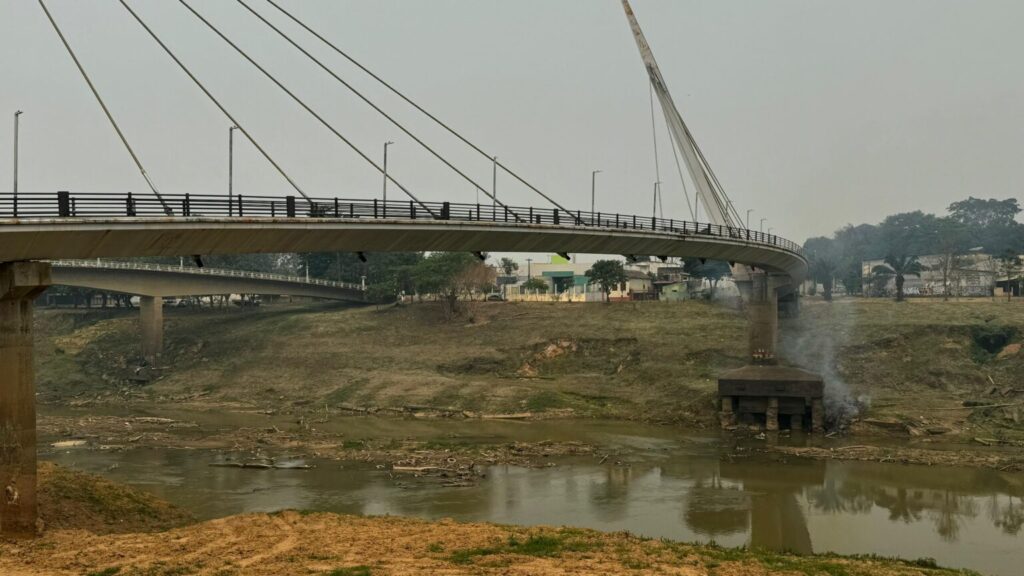 Rio Acre atinge a marca de 1,25 metro e iguala a menor cota de sua história