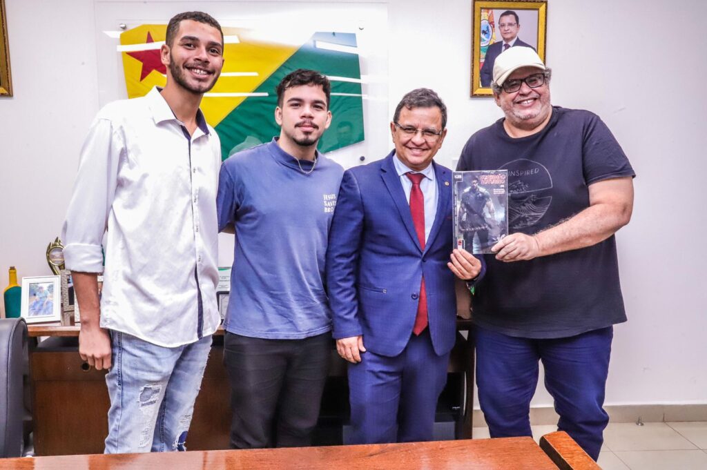 Em reunião com governo, Gonzaga destaca incentivo da Aleac à inovação tecnológica e capacitação de jovens acreanos