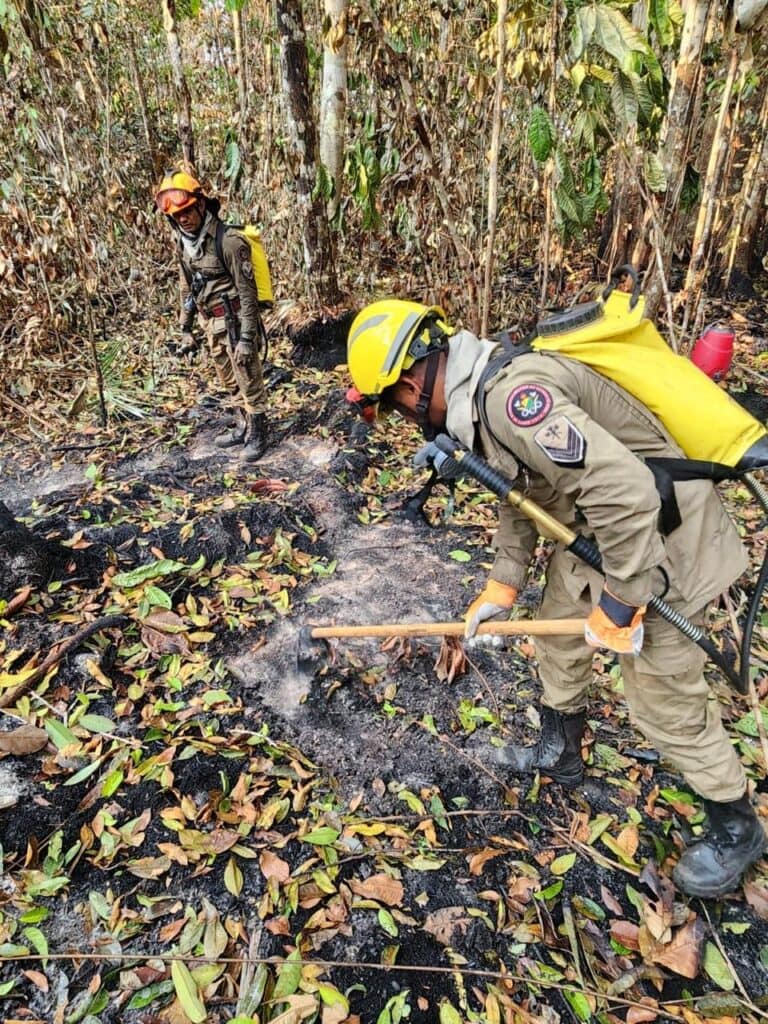 Em parceria com os Municípios e a União, Estado atua no combate às queimadas no Juruá
