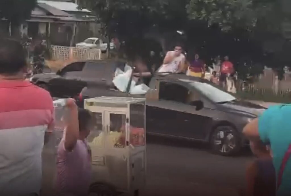 Eleitores de Zequinha Lima são atacados por adversários durante comemoração em frente ao comitê de campanha de Jéssica Sales