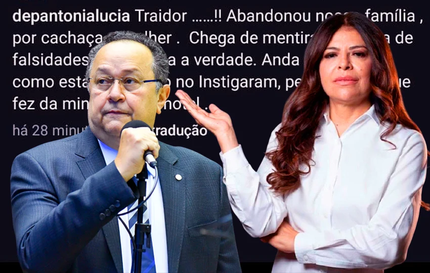 Antônia Lúcia volta a chamar esposo de traidor: “abandonou família por cachaça e mulher”