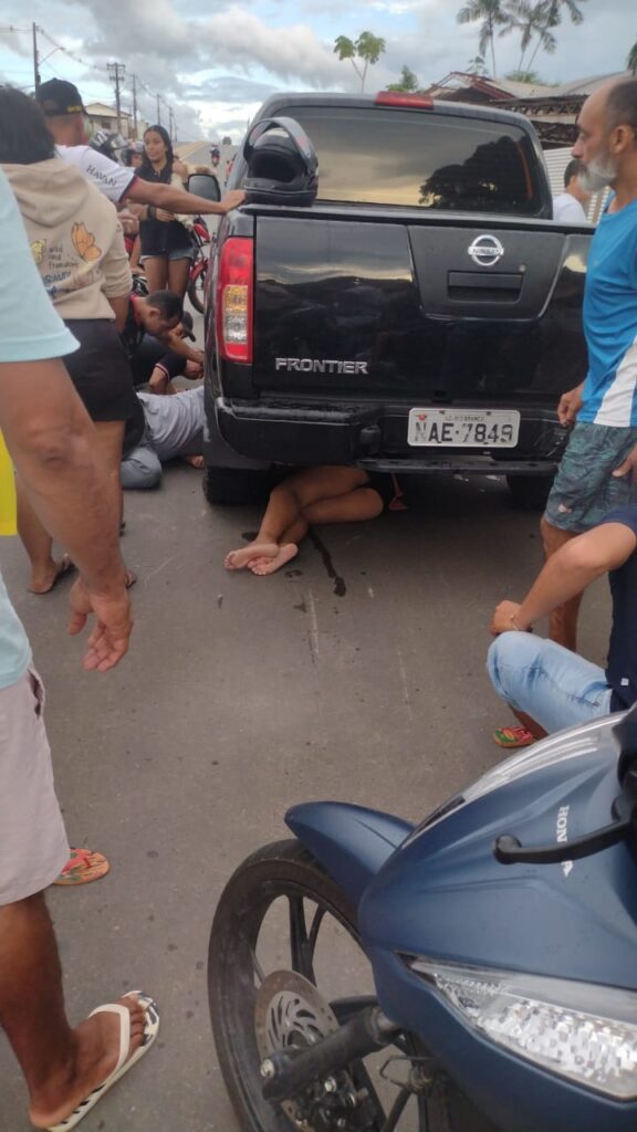 Acidente é registrado na AC-405 em Cruzeiro do Sul