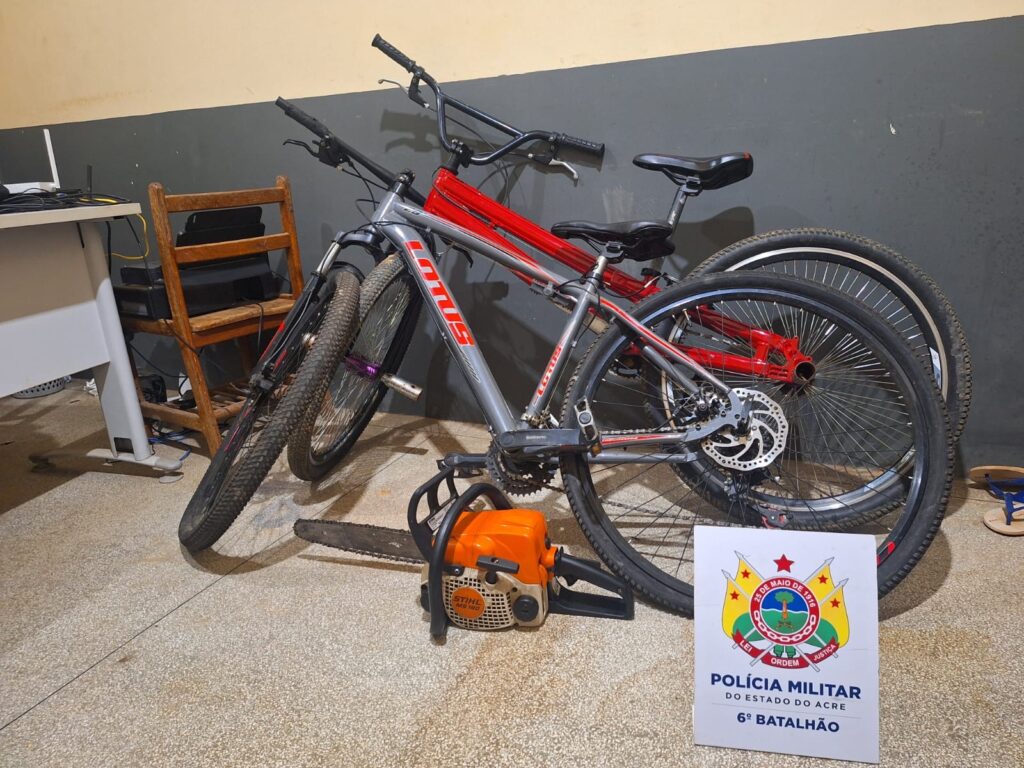 Polícia Militar prende dois homens por furtos em Cruzeiro do Sul