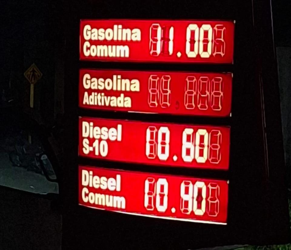 Gasolina chega a R$11 no município de Marechal Thaumaturgo